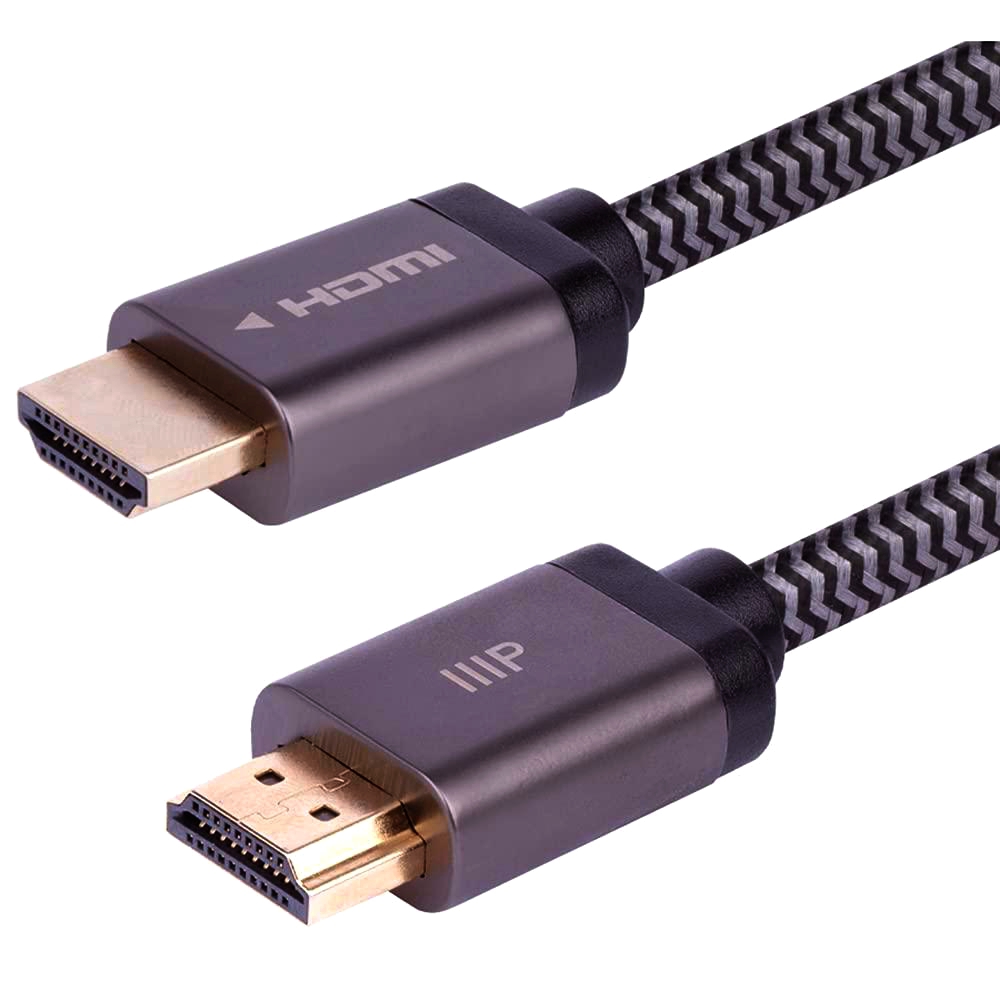 HDMI 2.1 кабель 8K UltraHD 2м, 48 Гбит/с, графіт, VRR, HDR10+, eARC, 6.3 мм