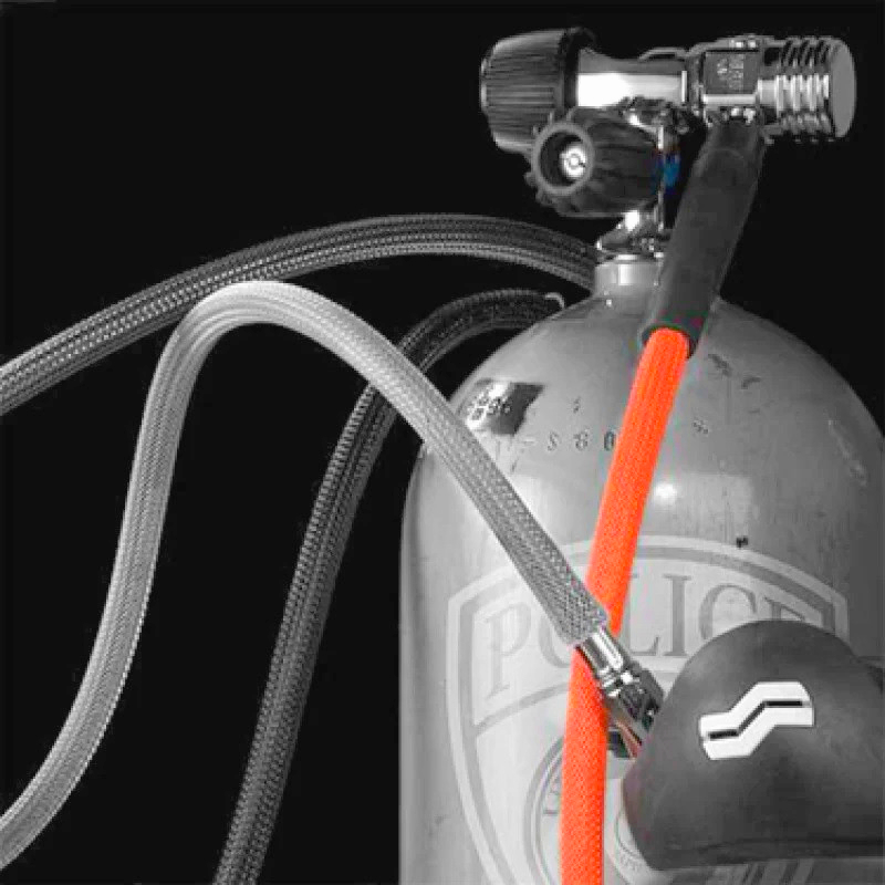 Кабельна оплетка TECHFLEX FLEXO PET чорна 8-16 мм, еластична, 1 метр