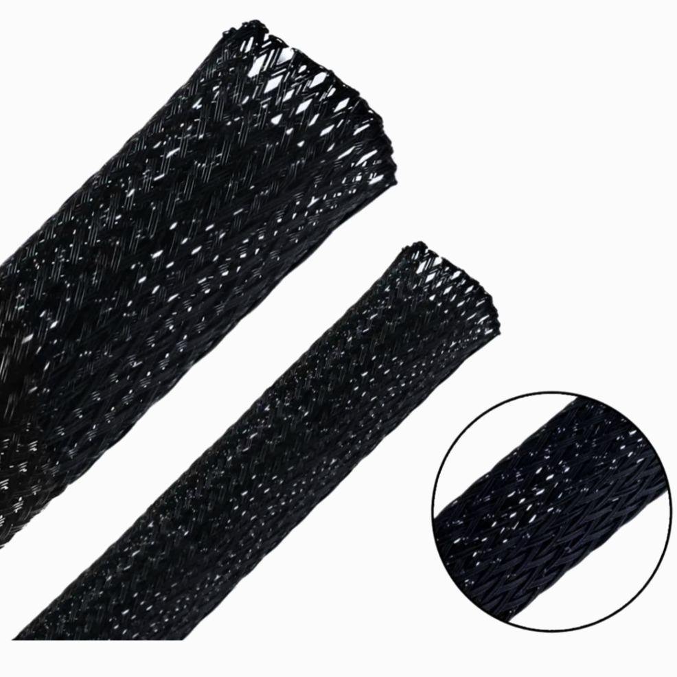 Еластична обплетка JDD Tech 35-48 мм чорна, поліестер, 1 м, антиабразивна, Cold Cut