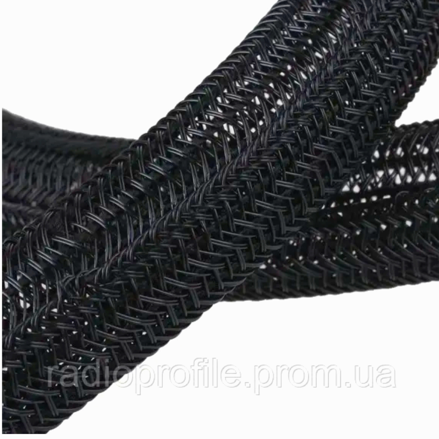 Кабельна оплетка TechFlex FLEXO PET 2-6 мм, чорна, 1 м, захисна для проводів, надійна якість