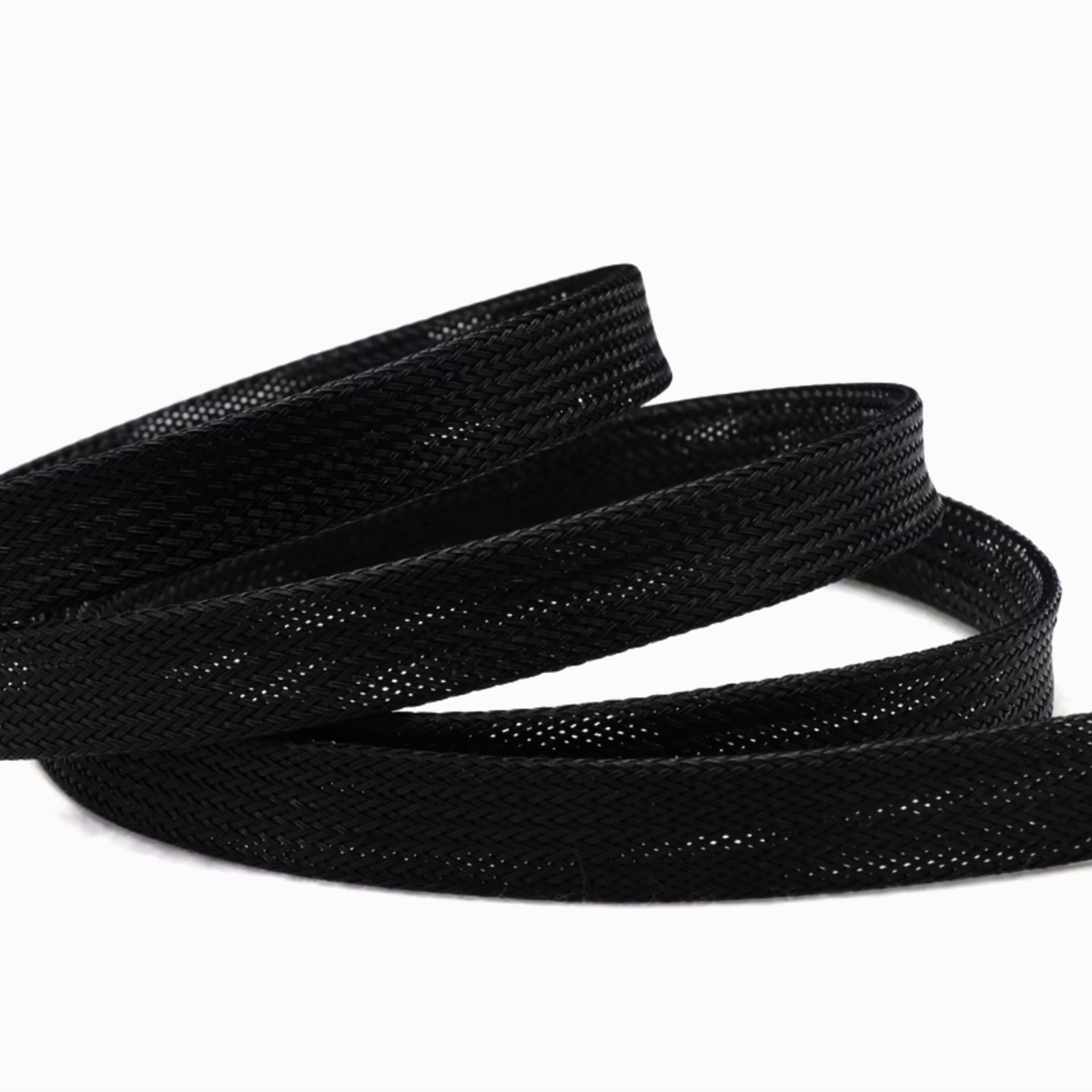 Еластична обплетка JDD Tech для проводів 14-30 мм, нейлонова, 1 метр, чорна, захист від зносу