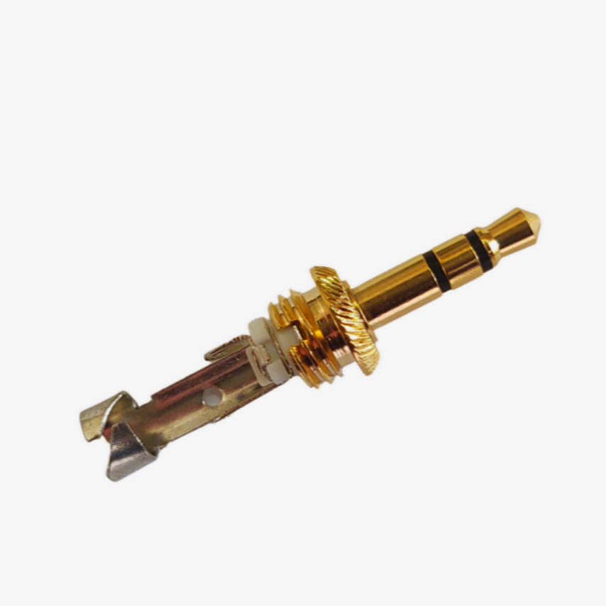 Професійний Mini Jack 3.5 мм стерео роз'єм AC-18-GN для радіосистем з фіксуючою гайкою