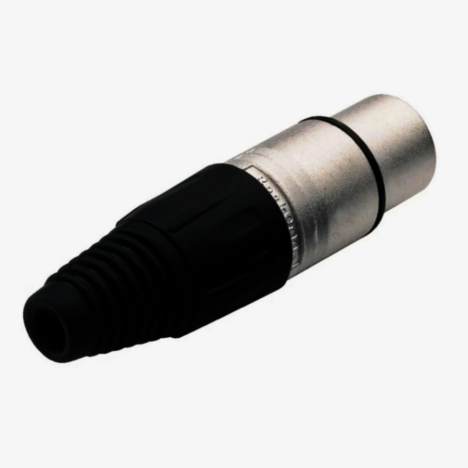 Кабель XLR HFC3MXL 5 контактів, швидка механічна збірка, чорний, MOCO, 3.0-6.5 мм