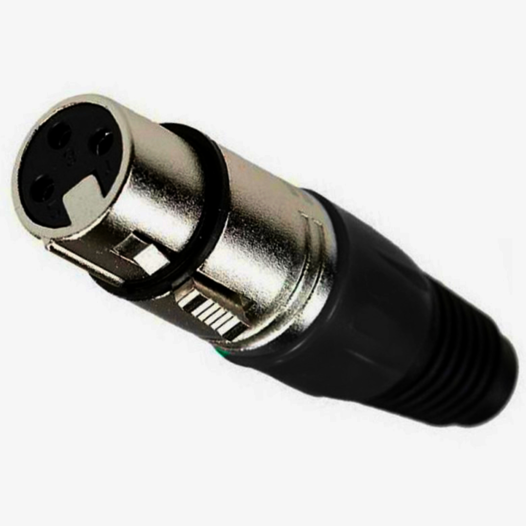 Кабель XLR HFC3MXL 5 контактів, швидка механічна збірка, чорний, MOCO, 3.0-6.5 мм