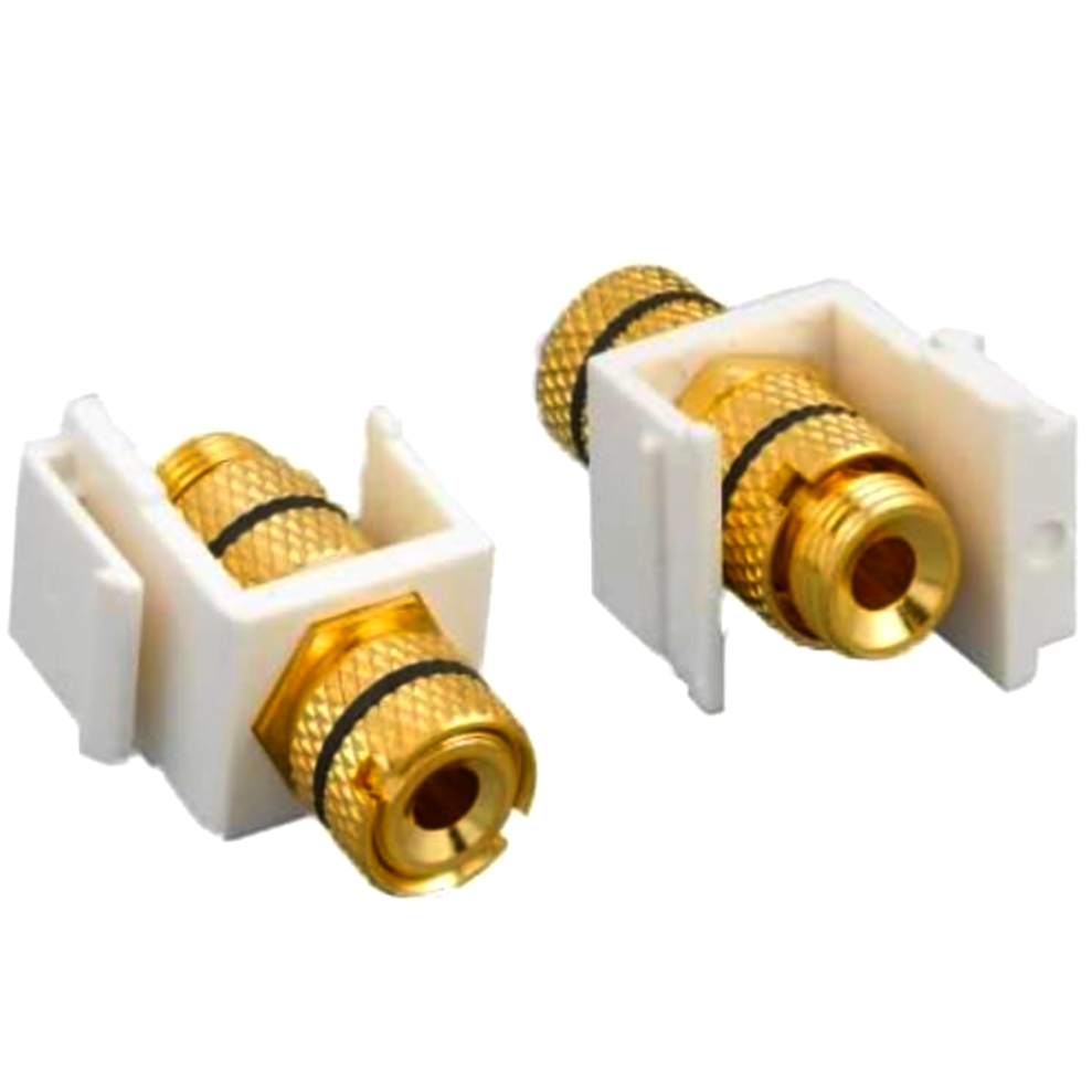 Модуль Banana Keystone (гніздо-гніздо) для акустики, позолочений, оригінал, 1 шт.