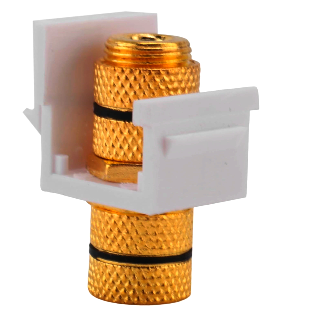 Модуль Banana Keystone (гніздо-гніздо) для акустики, позолочений, оригінал, 1 шт.