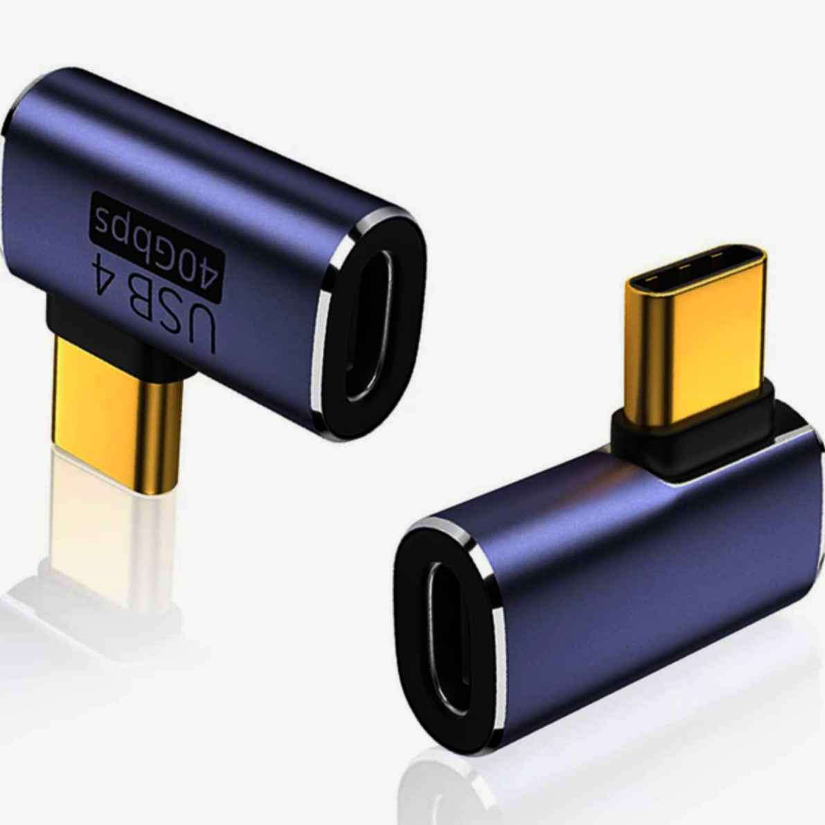 Адаптер ADA-USBC4-AFM USB-C 4.0 кутовий, алюмінієвий, швидкість 40 Гбіт/с