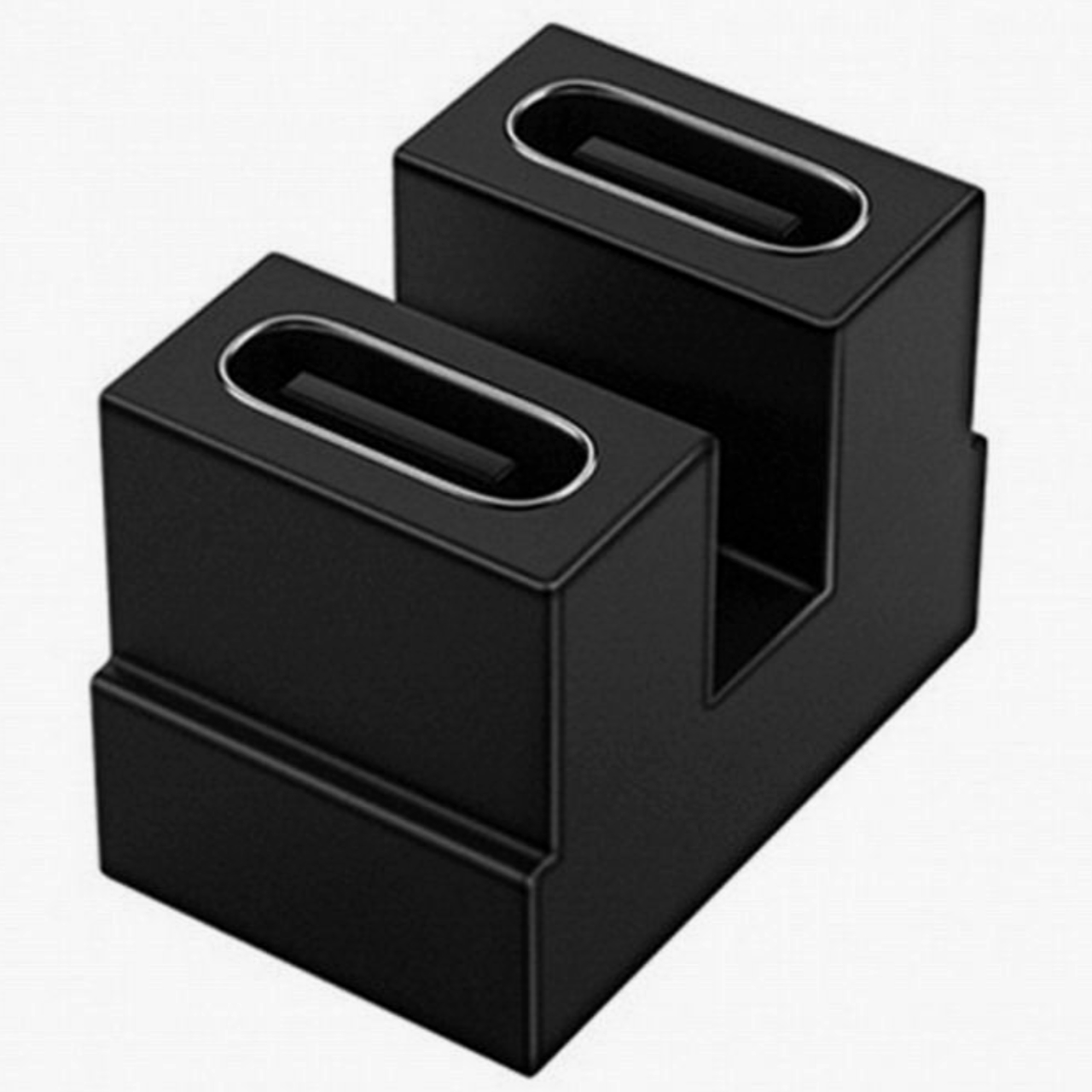 Адаптер U-образний ADA-USBC4-UFF USB-C 4.0 гніздо - гніздо, чорний, алюміній, 40 Гбіт/с