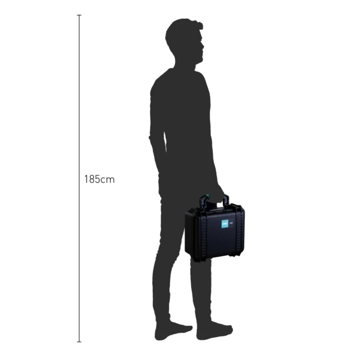 Кейс HPRC#2460 EMPBLB чорний 435x377,8x193 мм, ударопрочний, легкий, герметичний для камер і дронів.