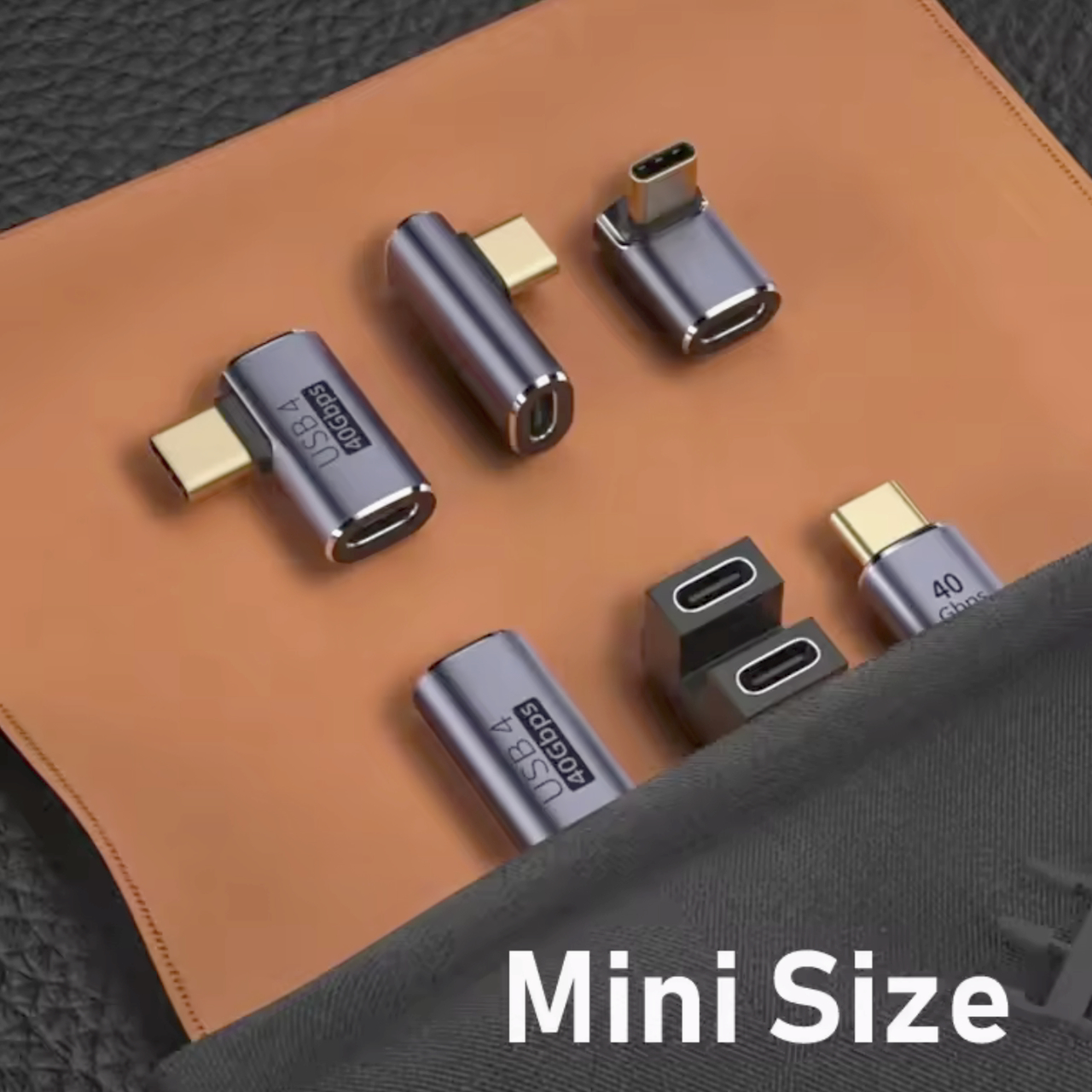 ADA-USBC4-FF - Адаптер USB-C 4.0 гніздо-гніздо, I-Taki, 40 Гбіт/с, темно-фіолетовий