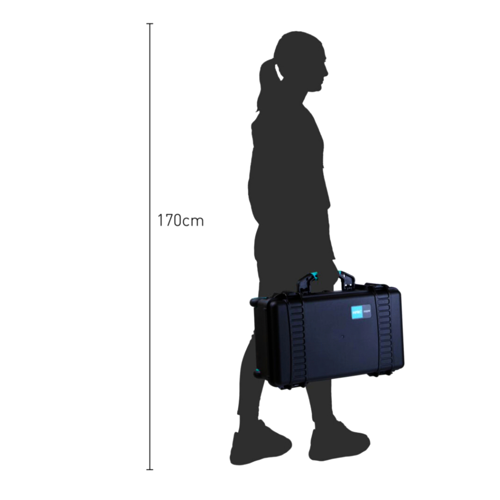 Кейс HPRC 2550WCUB для зберігання аксесуарів 549x346x236 мм, водонепроникний, на колесах, чорний