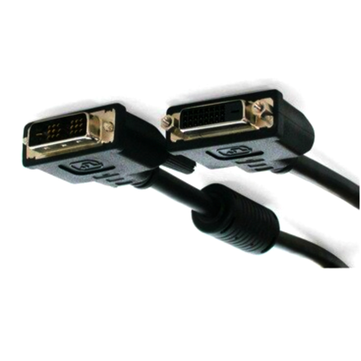 DVI-D Dual Link відеокабель I-Taki 7P (2x7x0.16mm AWG26) 1м, двонаправлений, чорний