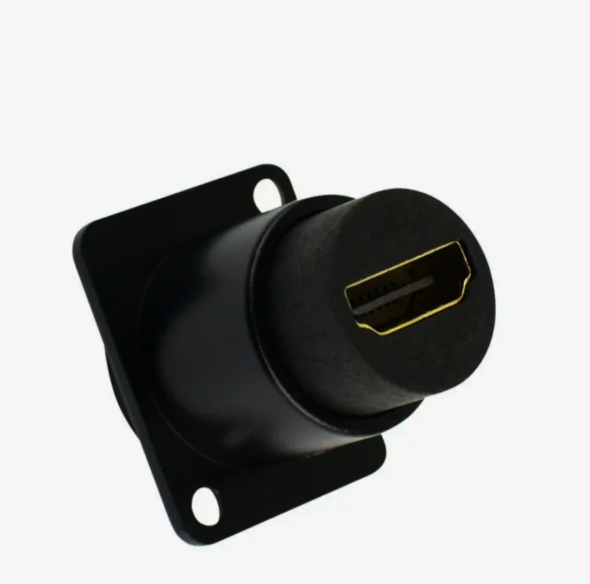 HDMI зapos;єднувач B1009, гніздо-гніздо, цинковий сплав, чорний, для аудіо та відео, 1м