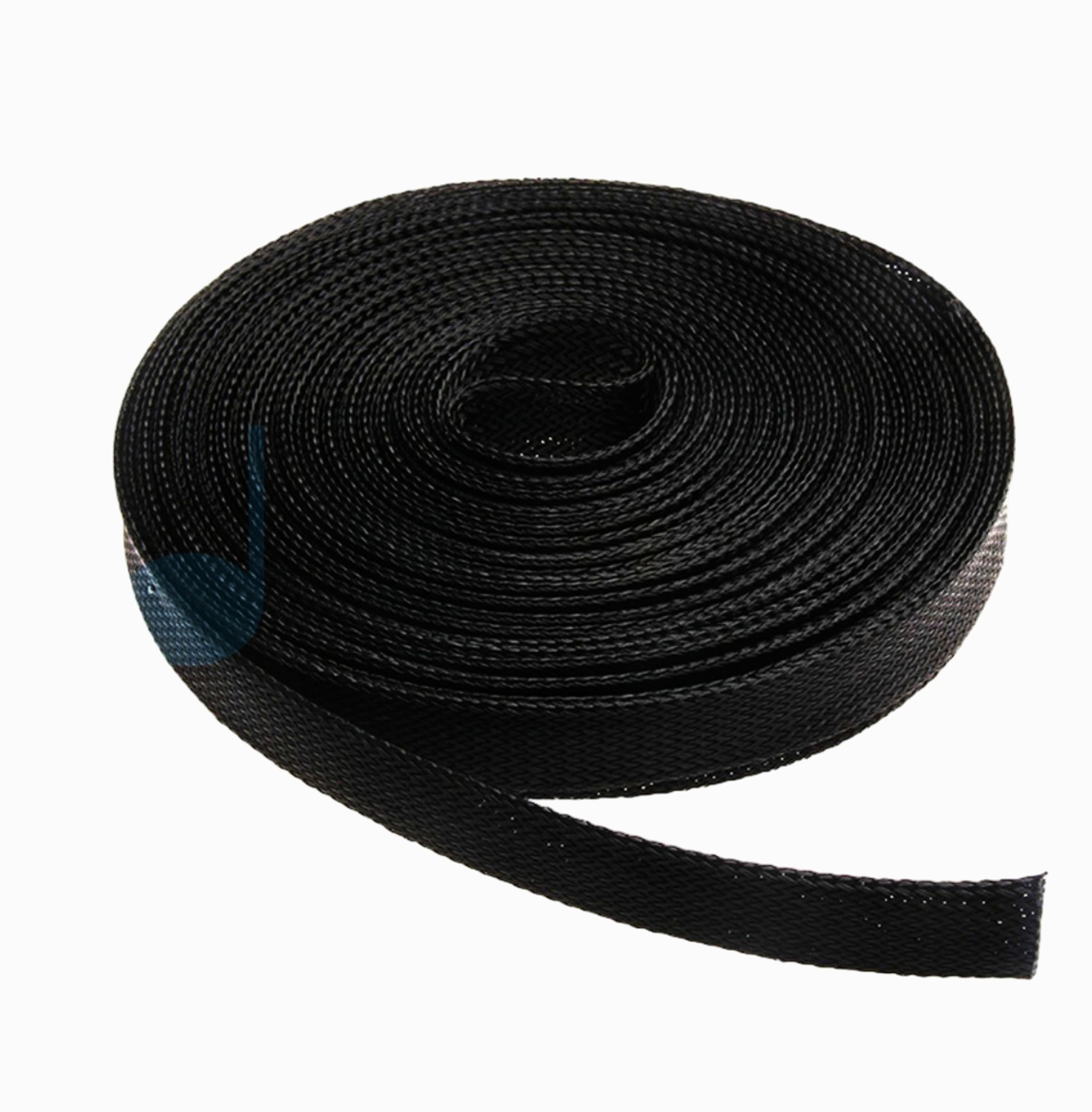 Плетена оплетка TECHFLEX PET, діаметр 0.63 см, довжина 1 м, для кабелів 3.2-10.9 мм, чорна