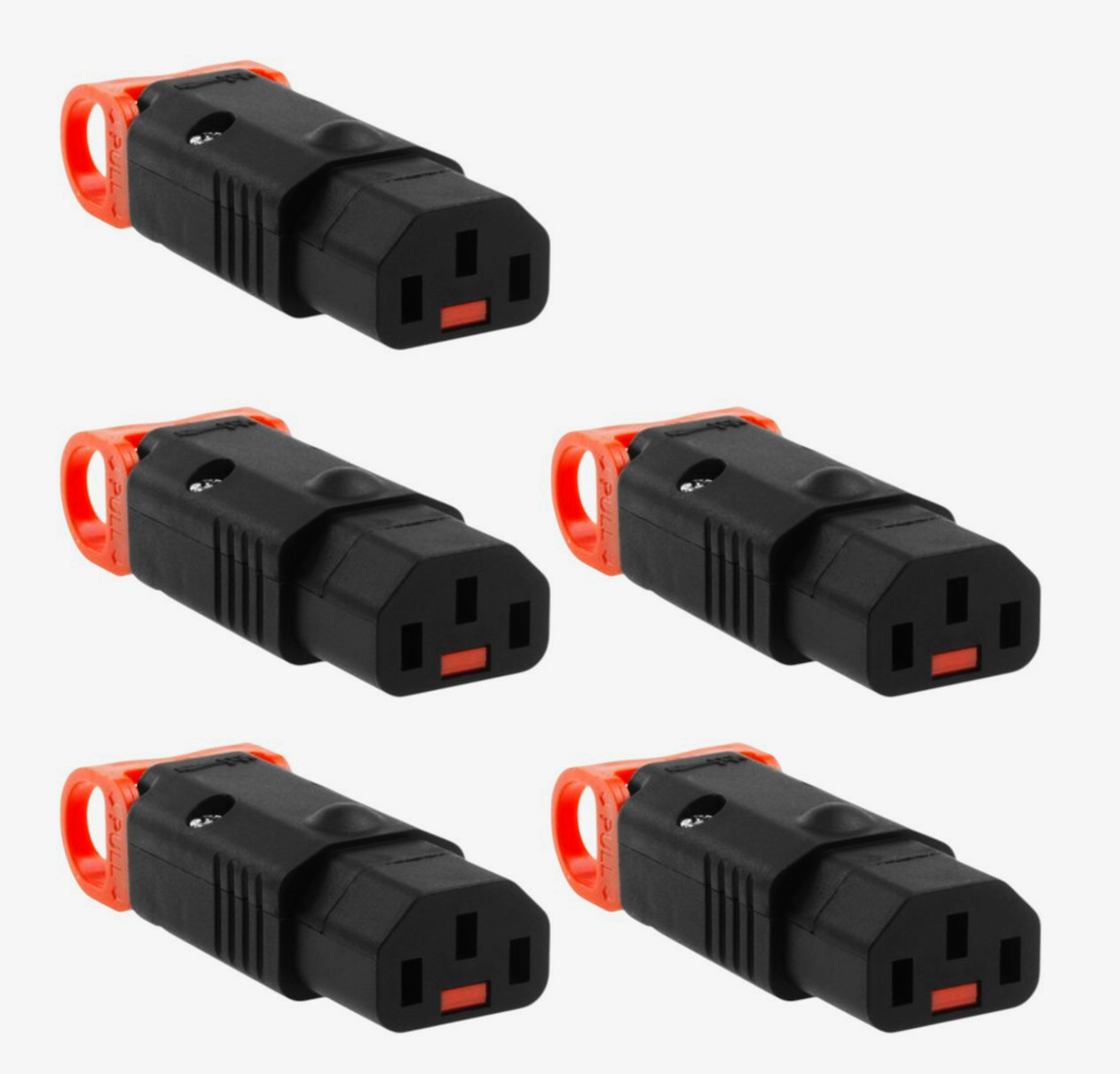 Раз'єм C13 Lock+ 3-контактний SCOLMORE 220 В, автоматична фіксація, 1 м, чорний