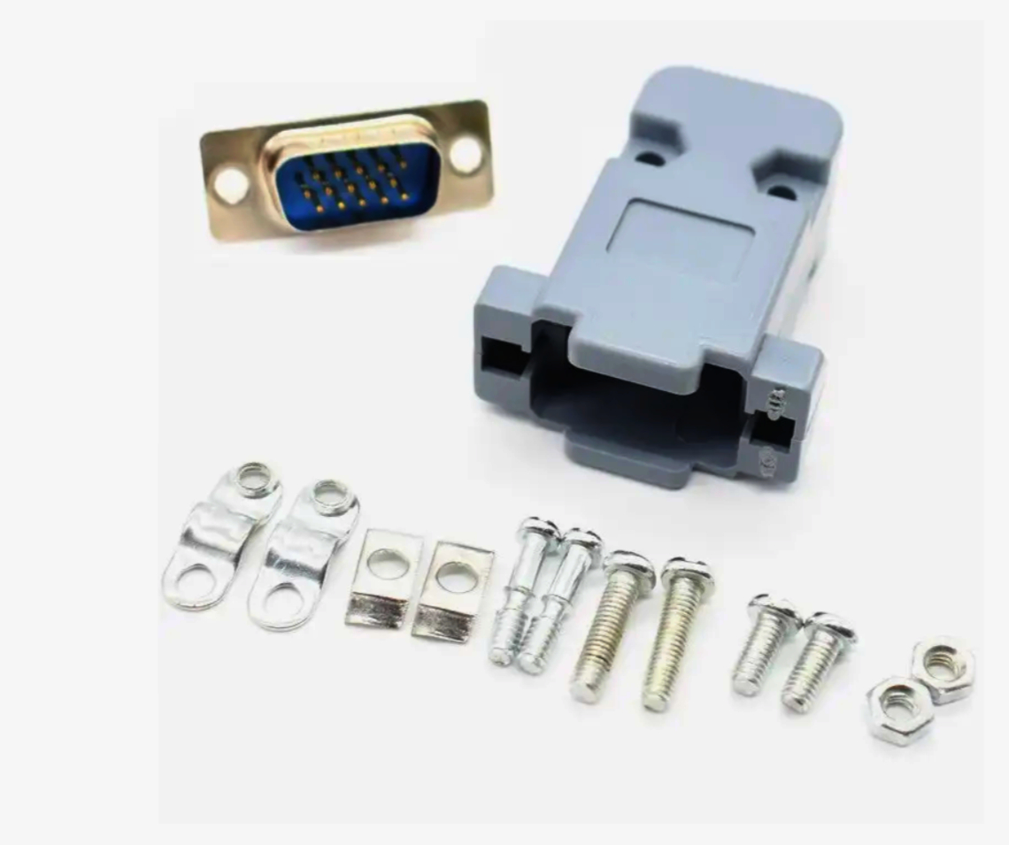 Гнездо D-SUB 9-pin New Tide DB-09F з золотим покриттям, під пайку, метал, 9 контактів