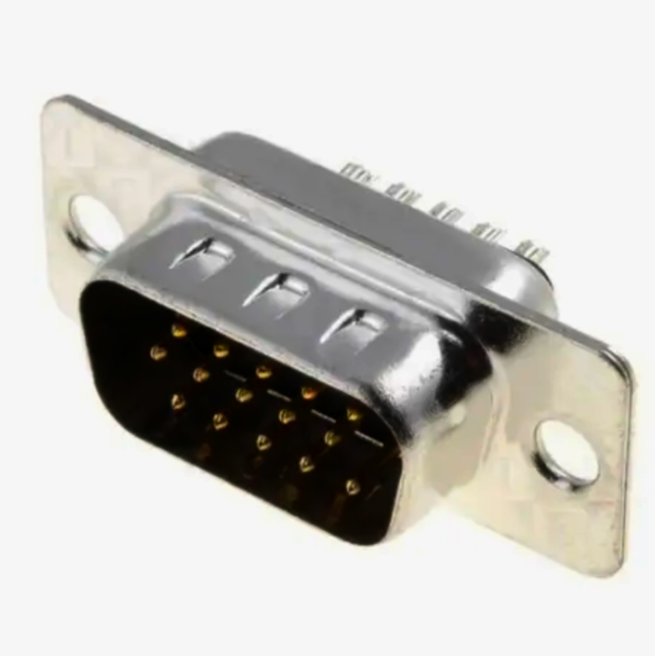 Штекерний розapos;єм D-SUB 9 контактів, дворядний, під пайку, з позолоченими контактами New Tide