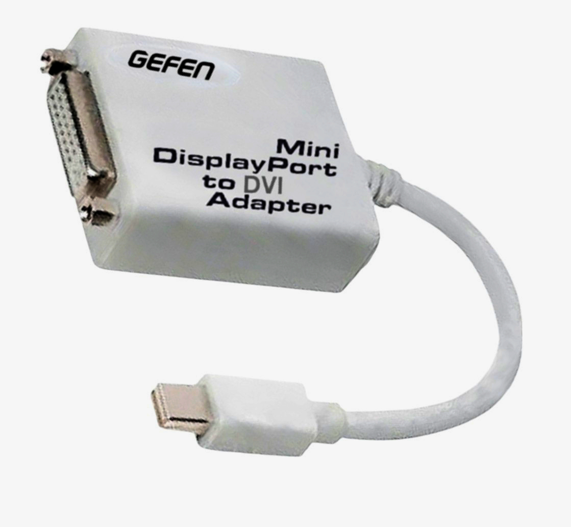Конвертер Gefen Inc. Mini DisplayPort на DVI-D, 1м, білий пластик, висока якість