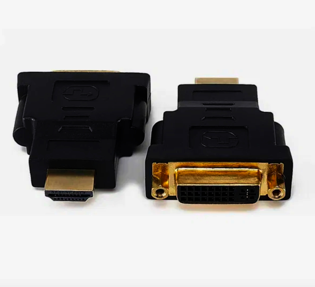 Соединитель HDMI-DVI I-Taki, подвійне гніздо, FULLHD 1080P, корпус пластик, 26 г