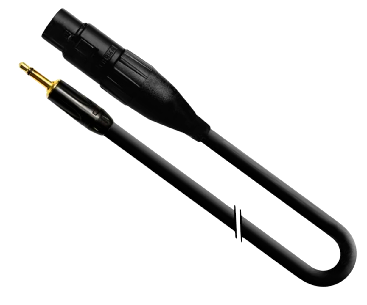 Моно аудіокабель Interlink Jack 3.5 - XLR3, 50 см, мідь, металеві конектори Ø6 мм