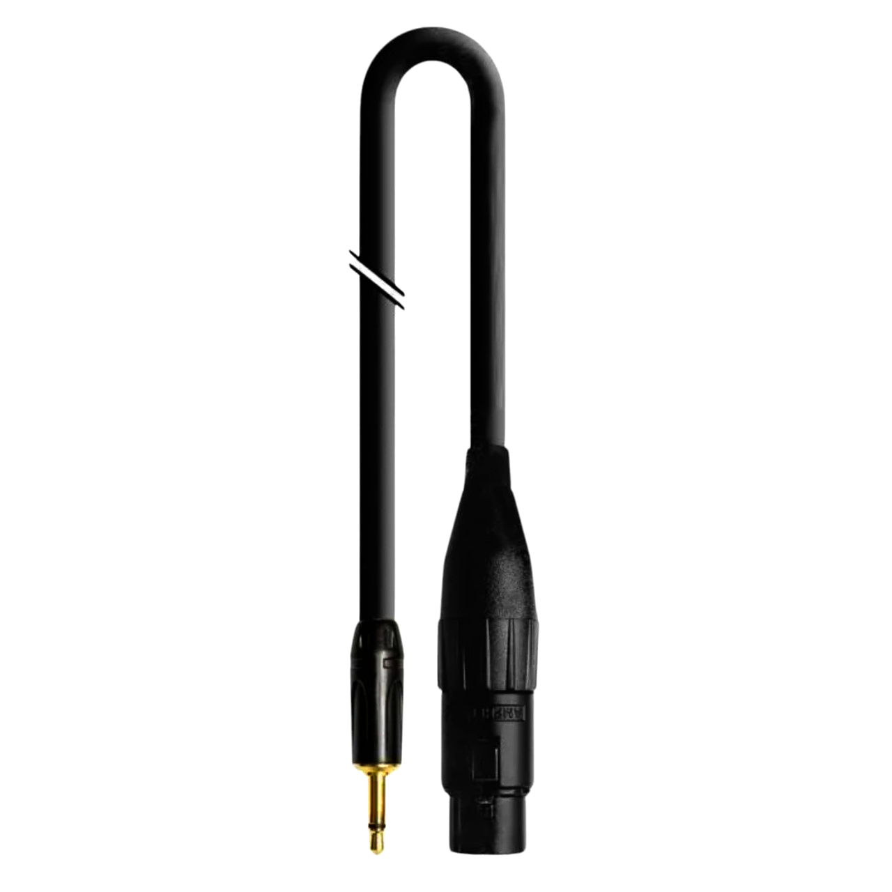 Моно аудіокабель Interlink Jack 3.5 - XLR3, 50 см, мідь, металеві конектори Ø6 мм