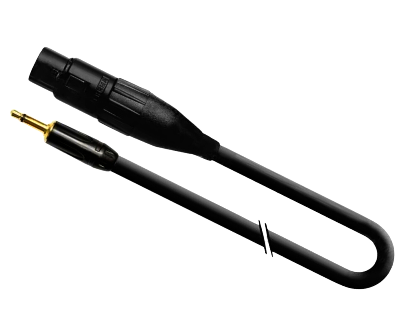 Аудіокабель Jack 3.5 mono - XLR3, 0.5 м, витий мідний провід, металеві конектори, оригінал