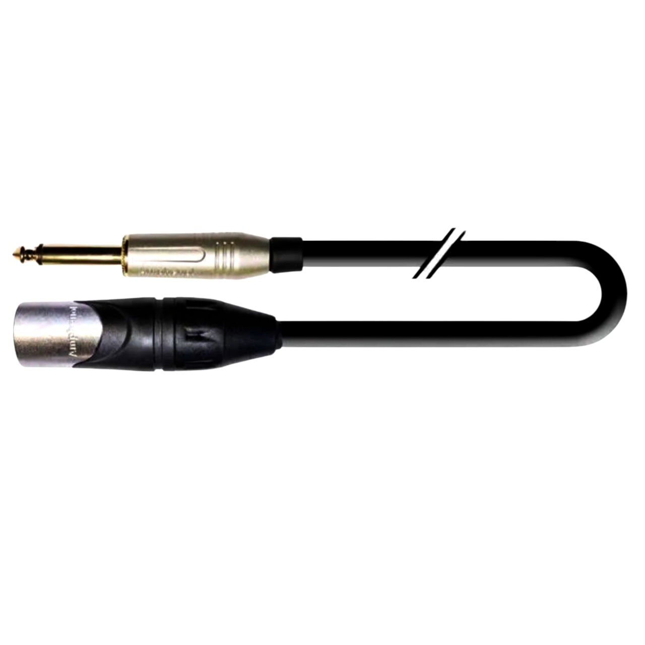 Переходний кабель Interlink 6.3 мм mono Jack - XLR3, 50 см, мідь, метал для аудіосигналу