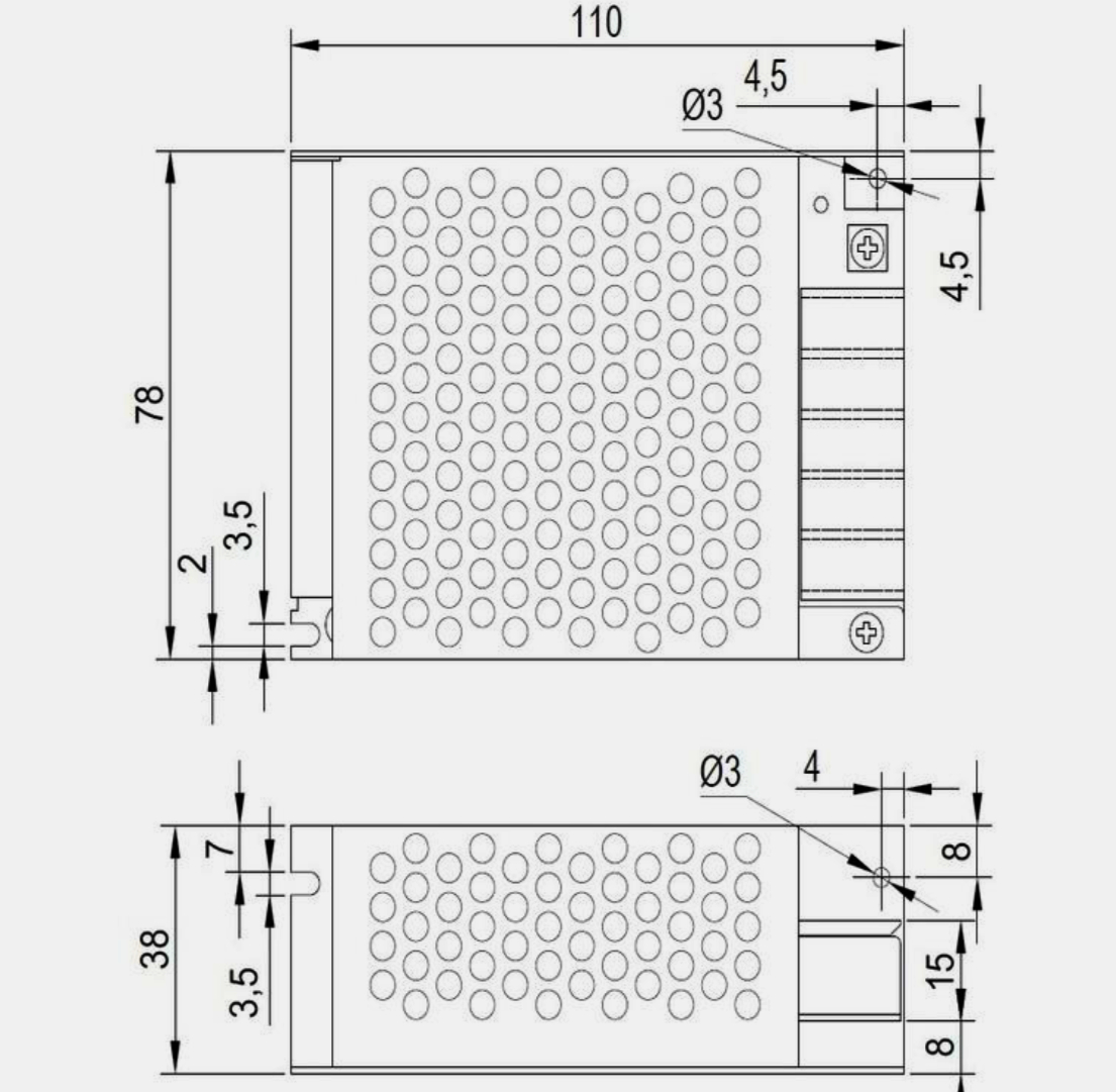 Блок живлення LED Technologies 24V 2A (48Вт) металевий корпус, вхід 110-220V AC