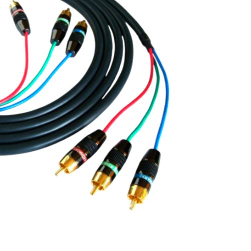 Преміум кабель First Cable YPbPr 3RCA-3RCA, 2 м, чорний метал для Hi-End відео