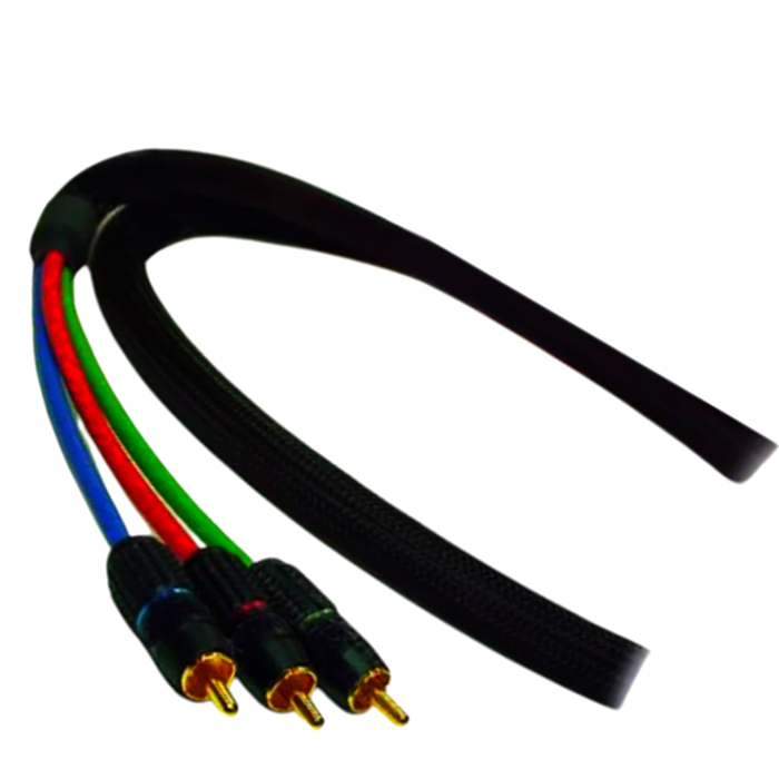 Кабель AV YPbPr 2 м Reference Line 1T-VR4-02 3 RCA/3 RCA з захистом 24K золото