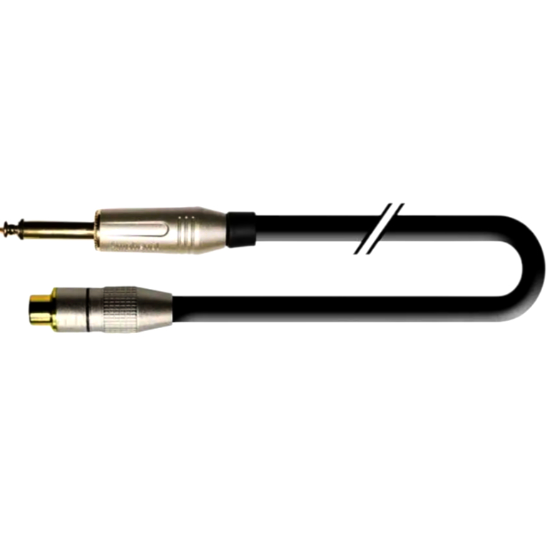 Basic кабель адаптер RCA - 6.3 мм моноштекер, 1.0 м, якісний аудіокабель для студії