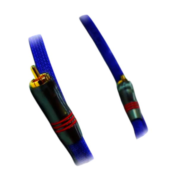 Аудіокабель RCA 5 м Ø8 мм 1T-AR2-05B темно-синій серія REFERENCE Line