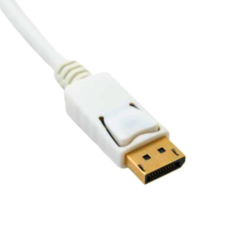 Кабель Mini DisplayPort 1.1 I-Taki 3 м, білий, для MacBook і проекторів, 10.8 Гбіт/с