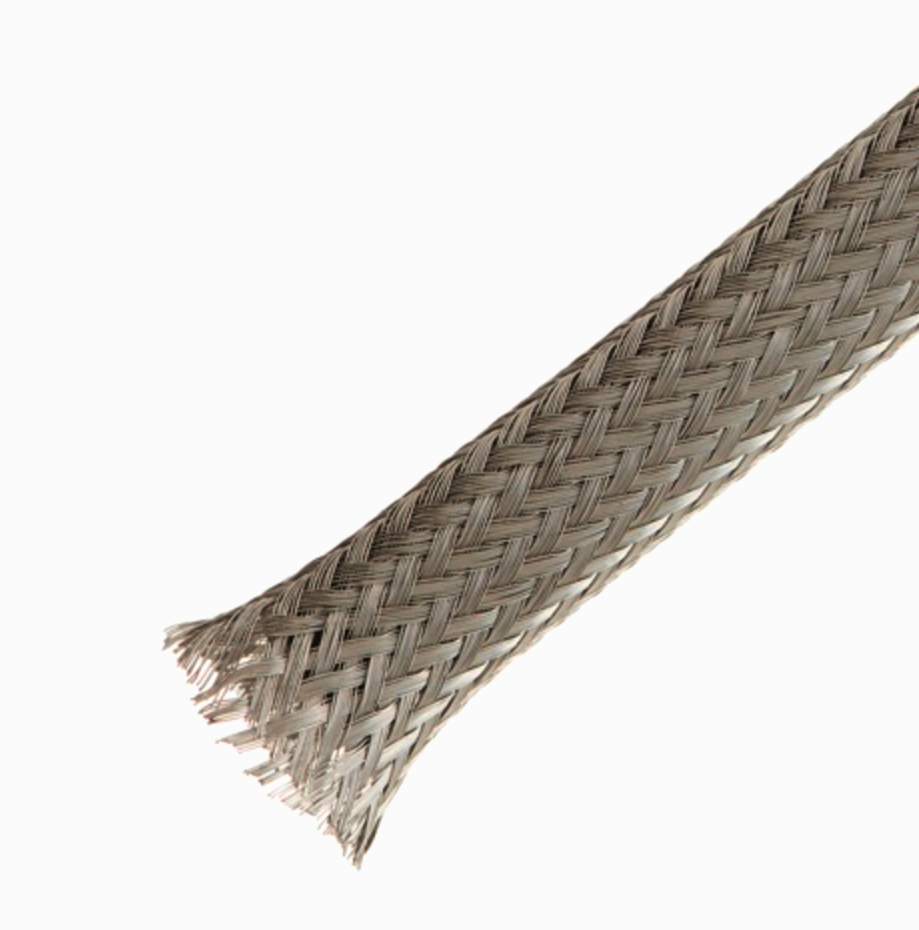 Плотна оплетка Techflex 2.78 мм (1 м) для екранування і заземлення, серія Metal Braid