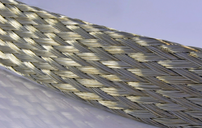 Плотна оплетка Techflex 2.78 мм (1 м) для екранування і заземлення, серія Metal Braid