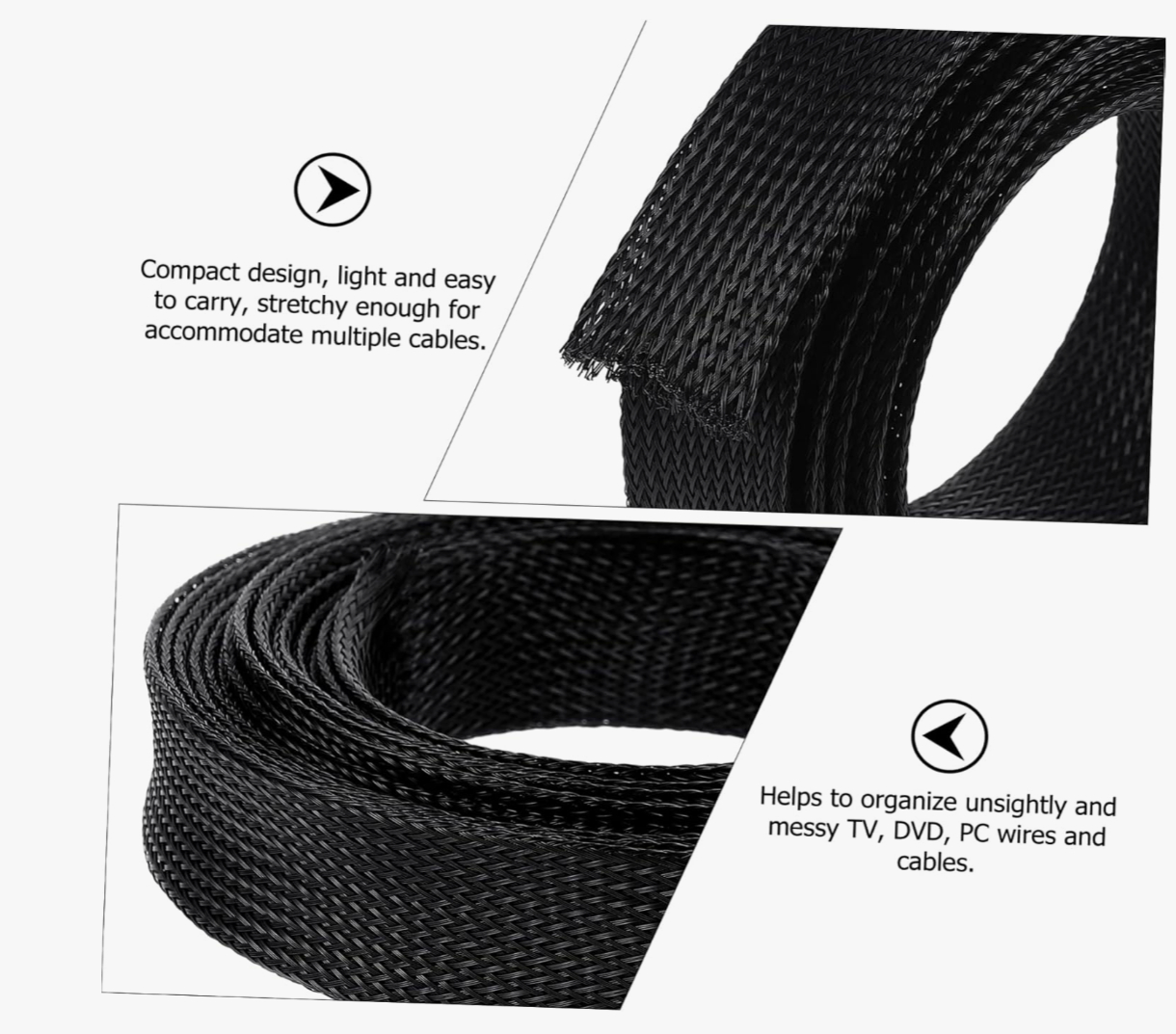 Оплетка Halar Flexo HT 1 м Ø19.1 мм до 150°C, самозатухаюча, низьке димовиділення