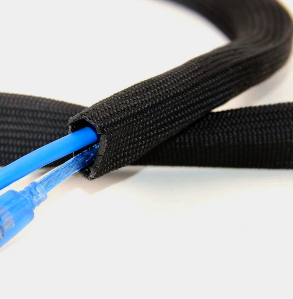 Еластична обплетка Dragon Sleeve 6.35 мм, захист від розплавленого металу, 1 м, чорна