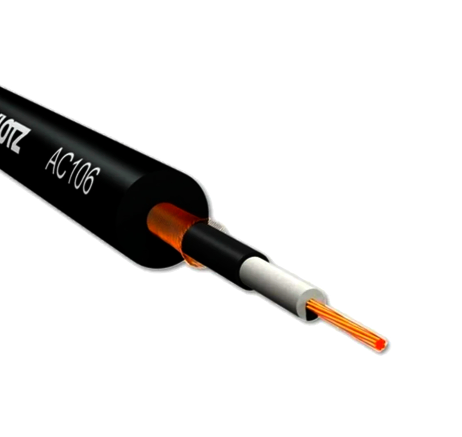 Кабель Klotz Ø6 мм 0.22 мм2 (AWG24) екранований гнучкий 1 м для музичних інструментів