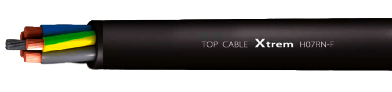 Кабель силовий H07RN-F Xtrem 3x2.5 мм2 1 м резиновий, водостійкий, міцний, для промисловості