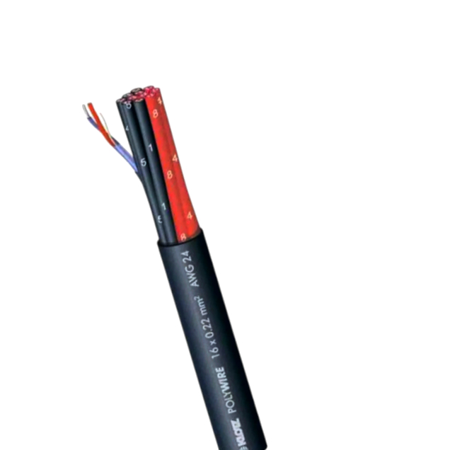 Студійний мультикор-кабель PolyWIRE 12 пар 0.22 мм2 AWG24, екранований, 1 м, гнучкий