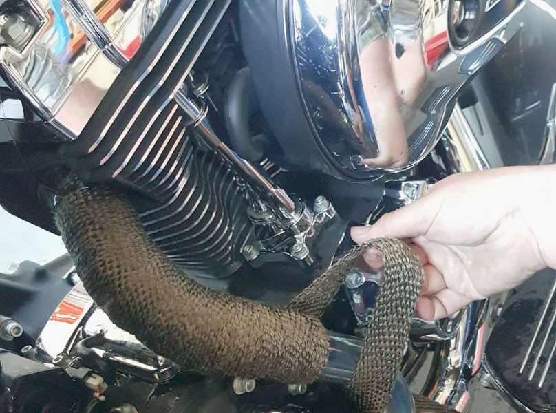 Термолента Volcano WRAP 50мм, 5м з базальтового волокна до 700°C для глушника автомобілів і мотоциклів