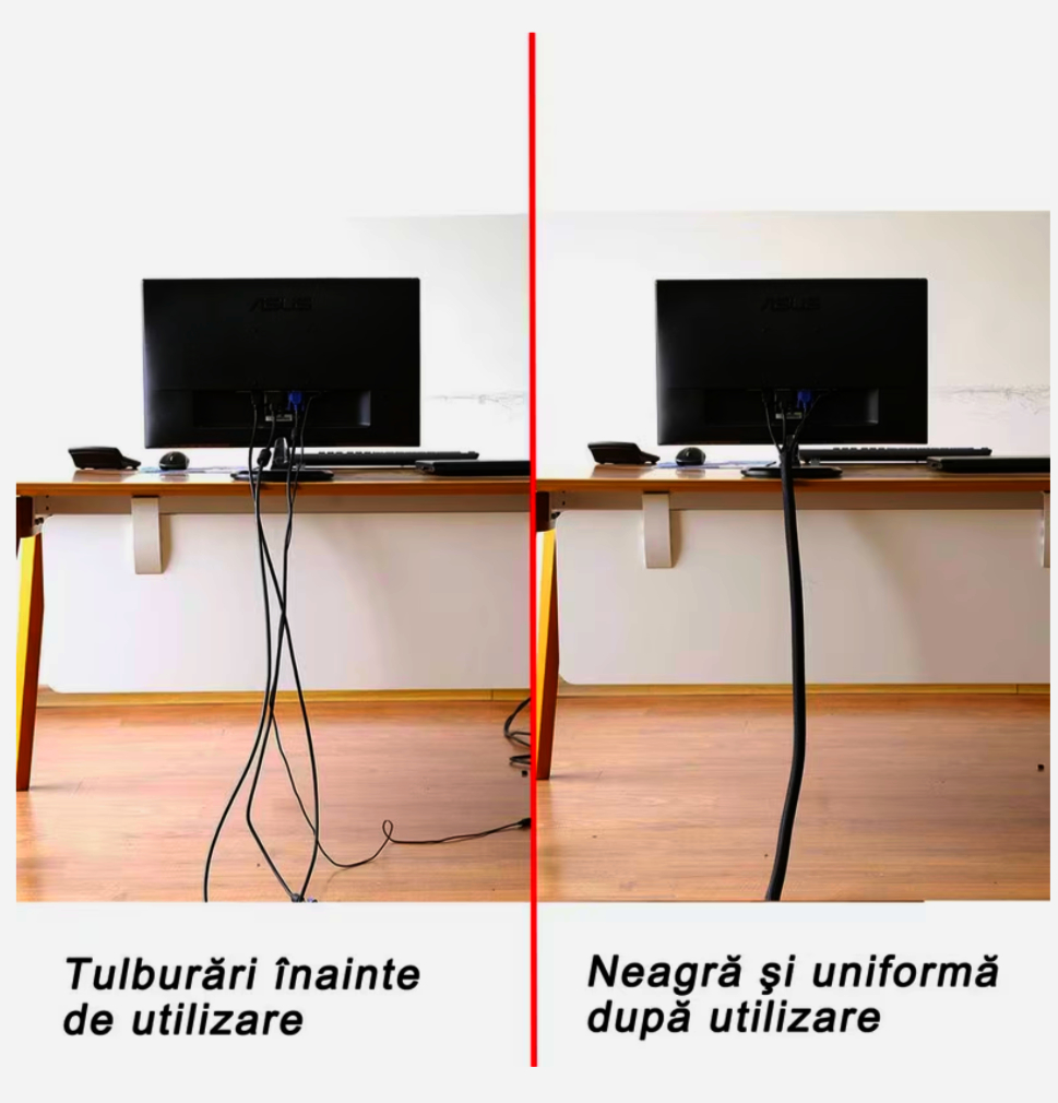 Оплетка кабельна ColdCut 5–10 м еластична, поліестер, діаметр 8 мм, чорна