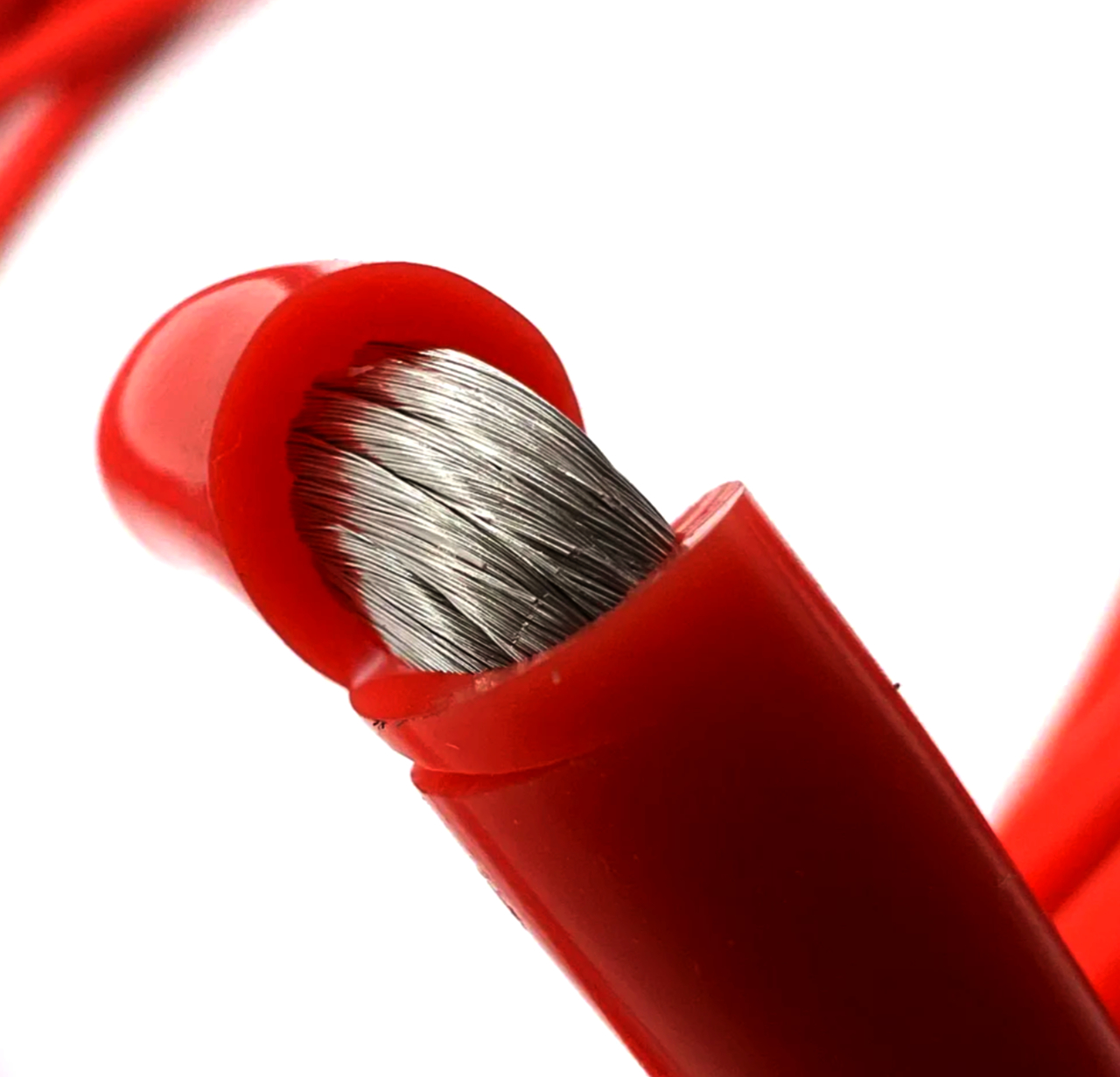 Силовий кабель Минзан SC-AWG14-RD червоний 400 жил 3.5 мм 55А гнучкий 1 м термостійкий силікон