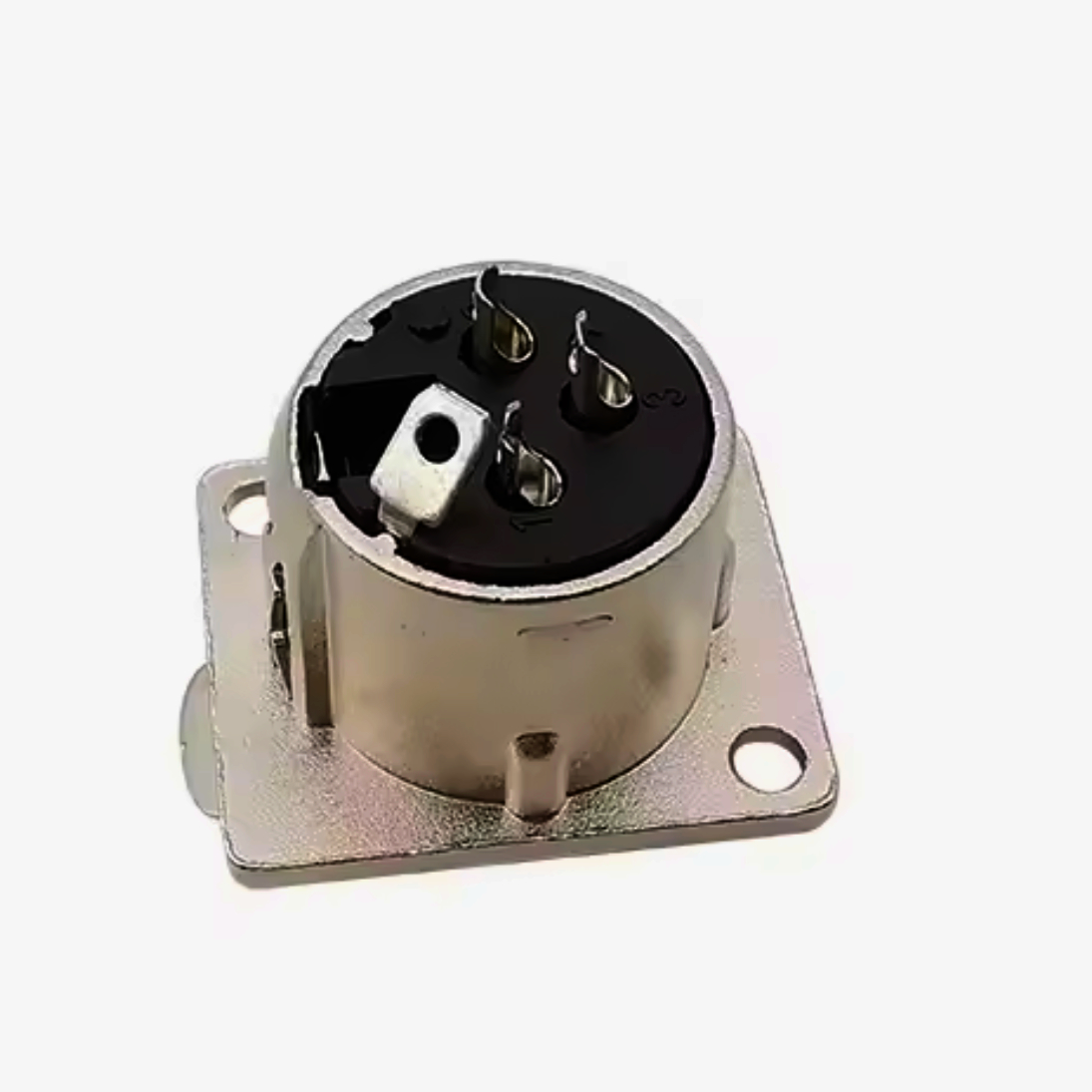 Разapos;єм XLR-P3M MOCO 3-контактний штекер D-посадка під пайку, нікель для акустики і мікшерів