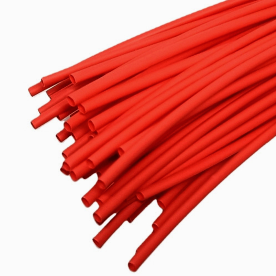 Термоусадка JDD Tech 2:1, діаметр 1.5-0.75 мм, червона, поліетилен, 1м, антипірен