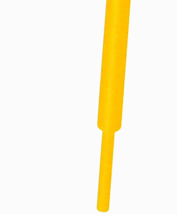 Термоусадка JDD Tech 2:1 жовта 1м для кабелів Ø до 4мм, поліетилен, захист і маркування