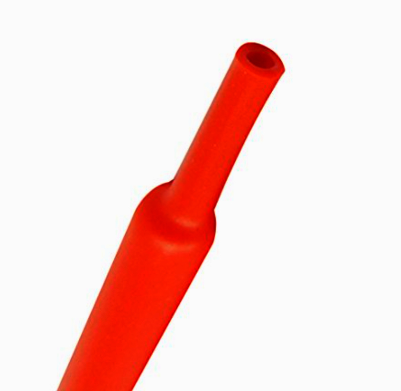 Термоусадка JDD Tech 5 мм, червона, 1 м, коефіцієнт 2:1, для ізоляції та маркування