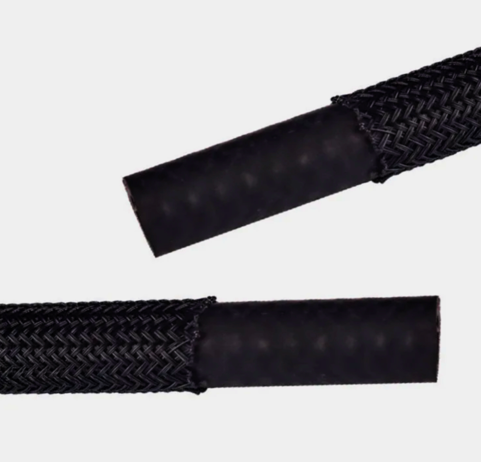 Оплетка для кабеля JDD Tech поліамідна Ø3 мм, еластична, 1 метр, чорна, 1–6 мм