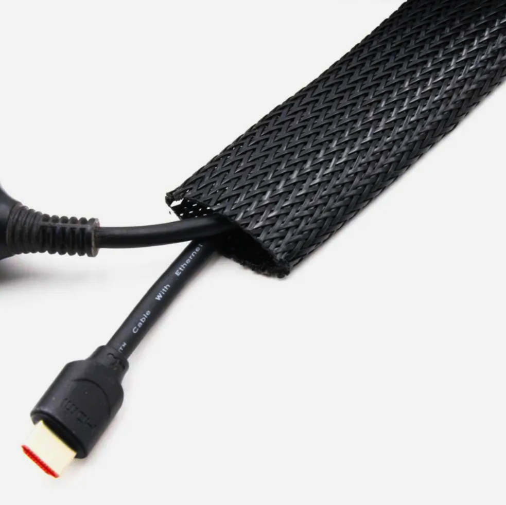 Еластична обплетка JDD Tech Ø64 мм, довжина 1 м, поліамід 6.6, розтяжка 45–105 мм