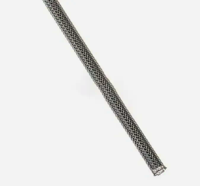 Гнучка JDD Tech 1 м, поліестерова кабельна обплетка 0.63 см, розтягнення 0.32–1.09 см, сірий